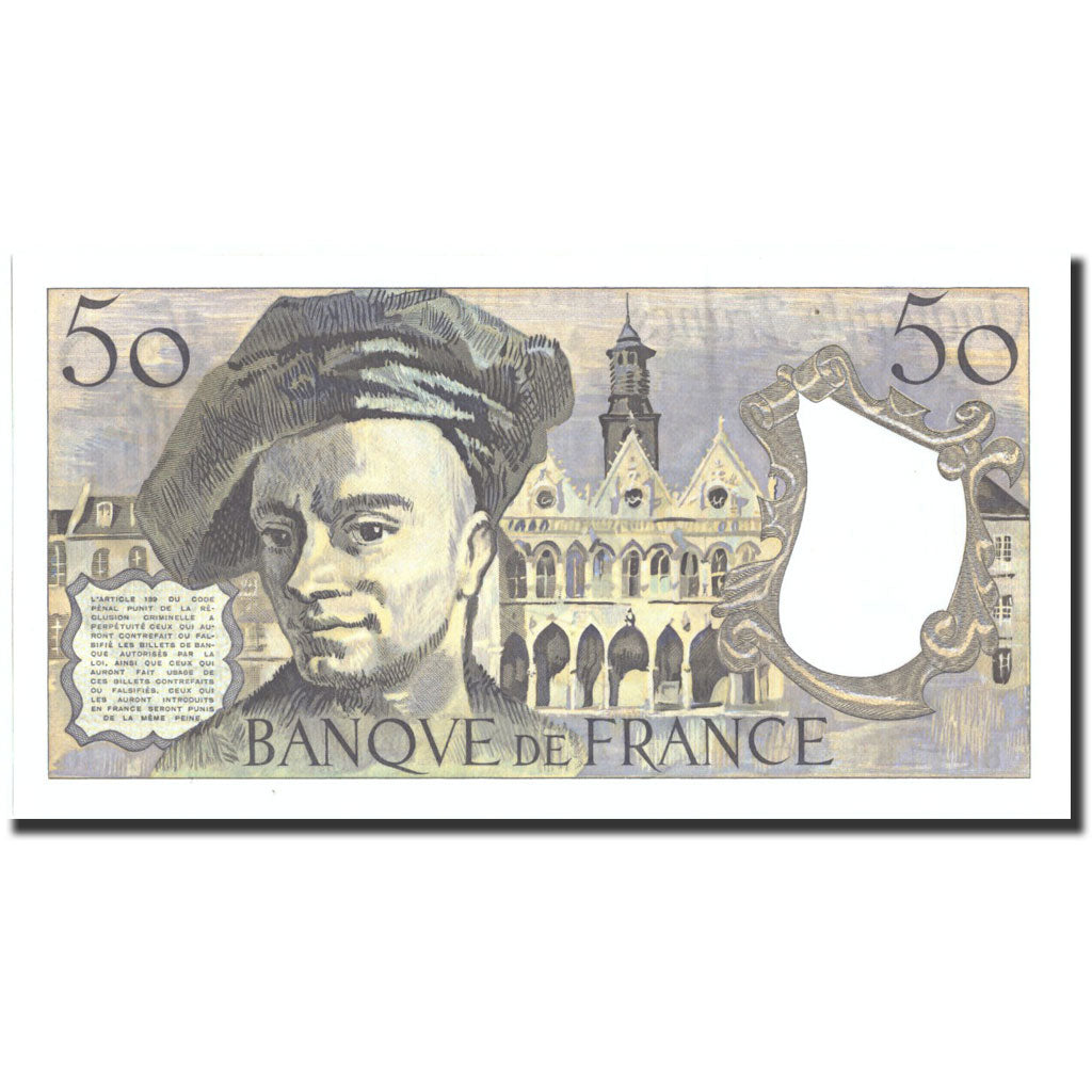 France, 50 Francs, 50 F 1976-1992 ''Quentin de La Tour'', 1986, 1986, KM:152b