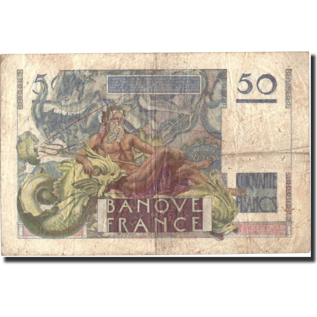 Banknote, France, 50 Francs, 50 F 1946-1951 ''Le Verrier'', 1951, 1951-02-01