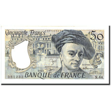 Banconote, Francia, 50 Francs, 50 F 1976-1992 ''Quentin de La Tour'', 1991