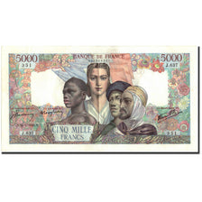 Banknote, France, 5000 Francs, 5 000 F 1942-1947 ''Empire Français'', 1945
