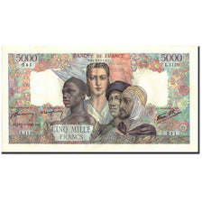France, 5000 Francs, 5 000 F 1942-1947 ''Empire Français'', 1945, 1945-09-13