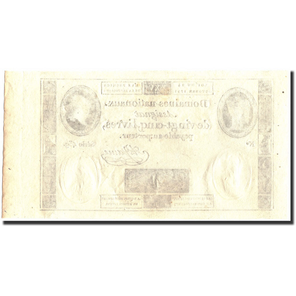 Billet, France, 25 Livres, 1792, 1792-10-24, NEUF, KM:A67