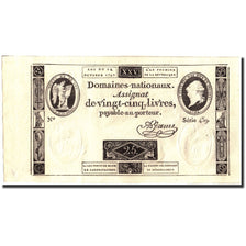 Geldschein, Frankreich, 25 Livres, 1792, 1792-10-24, UNZ, KM:A67