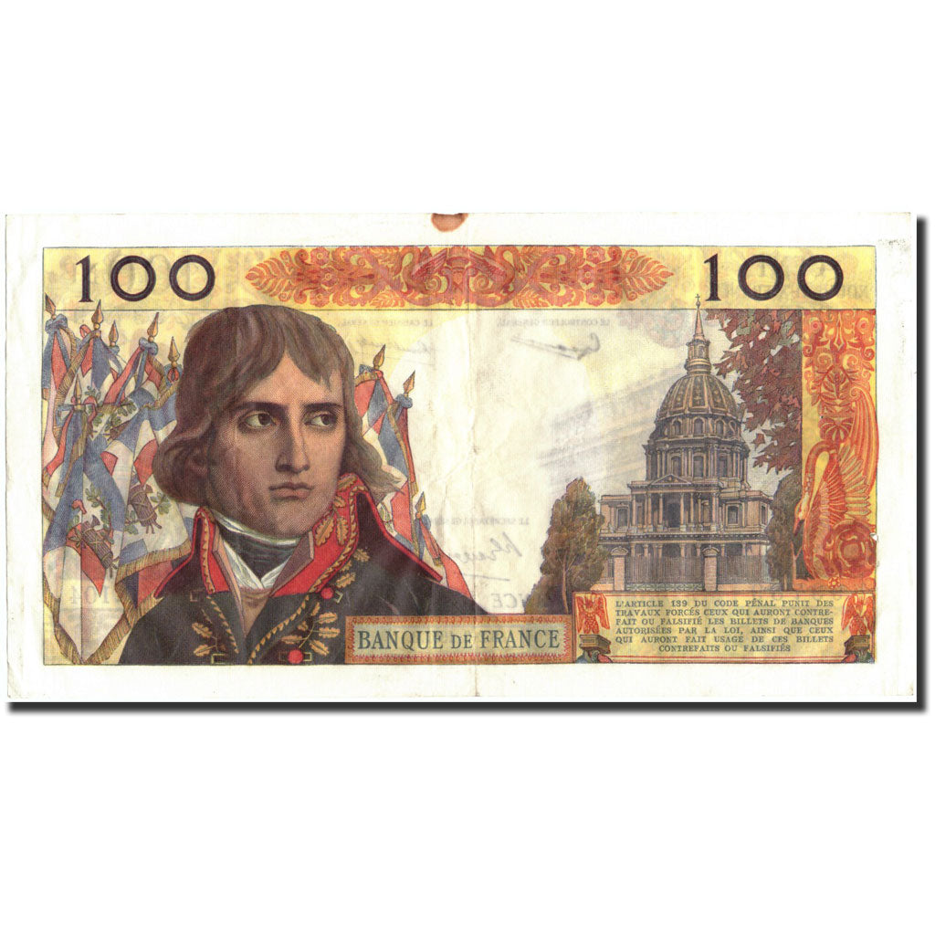 Banconote, Francia, 100 Nouveaux Francs, 100 NF 1959-1964 ''Bonaparte'', 1961