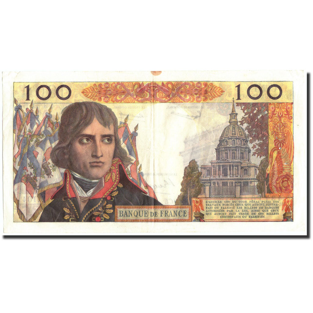 Billet, France, 100 Nouveaux Francs, 100 NF 1959-1964 ''Bonaparte'', 1961