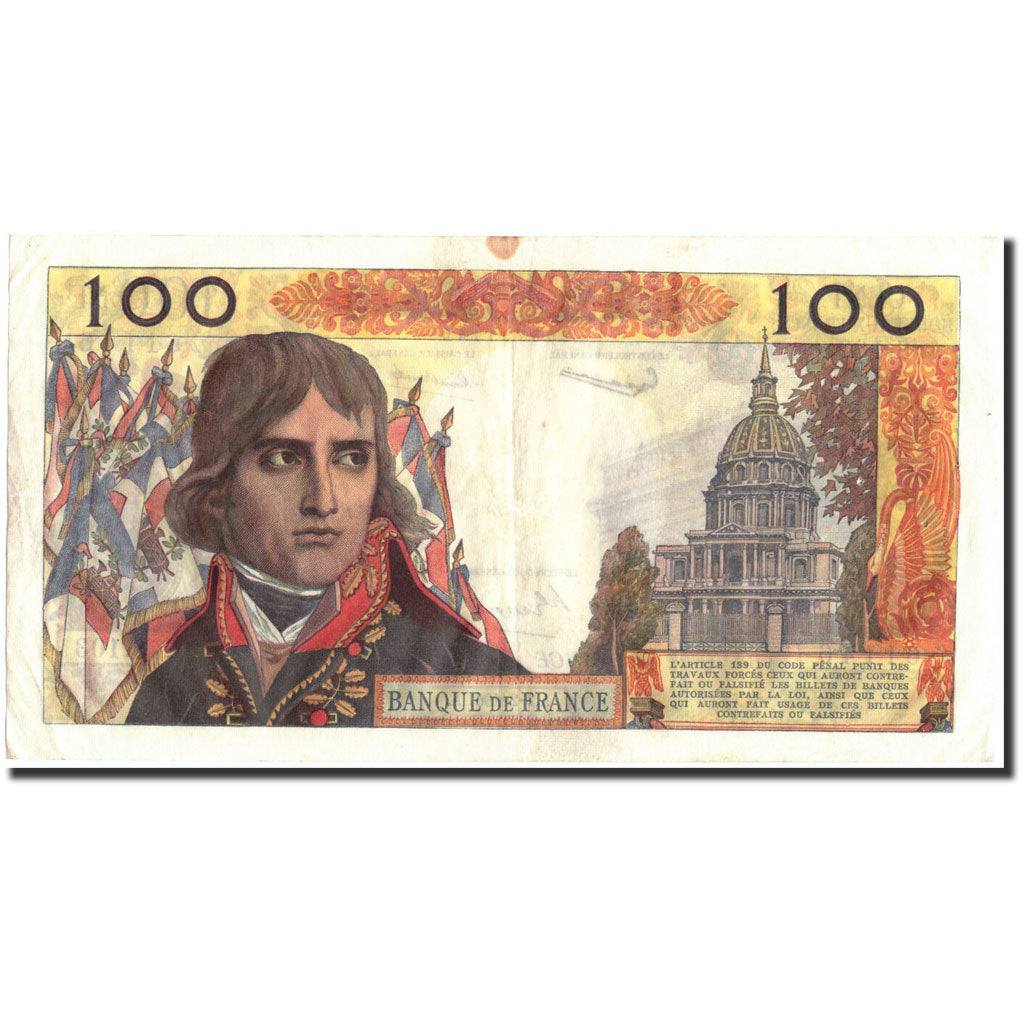 France, 100 Nouveaux Francs, 100 NF 1959-1964 ''Bonaparte'', 1961, KM:144a