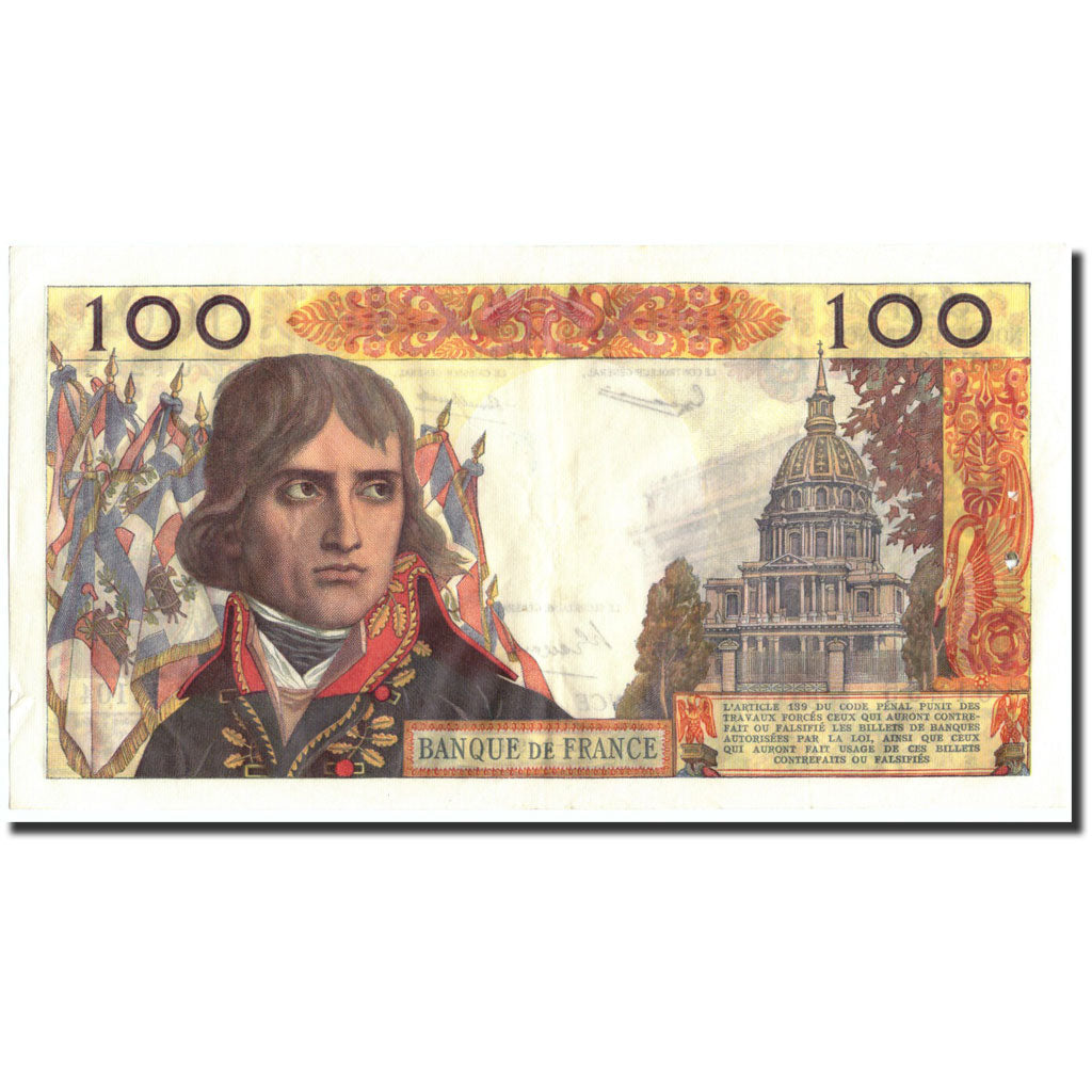 France, 100 Nouveaux Francs, 100 NF 1959-1964 ''Bonaparte'', 1961, KM:144a