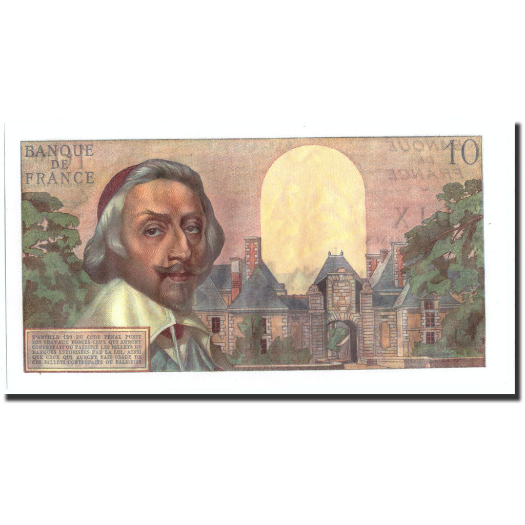 Francia, 10 Nouveaux Francs, 10 NF 1959-1963 ''Richelieu'', 1960, KM:142a