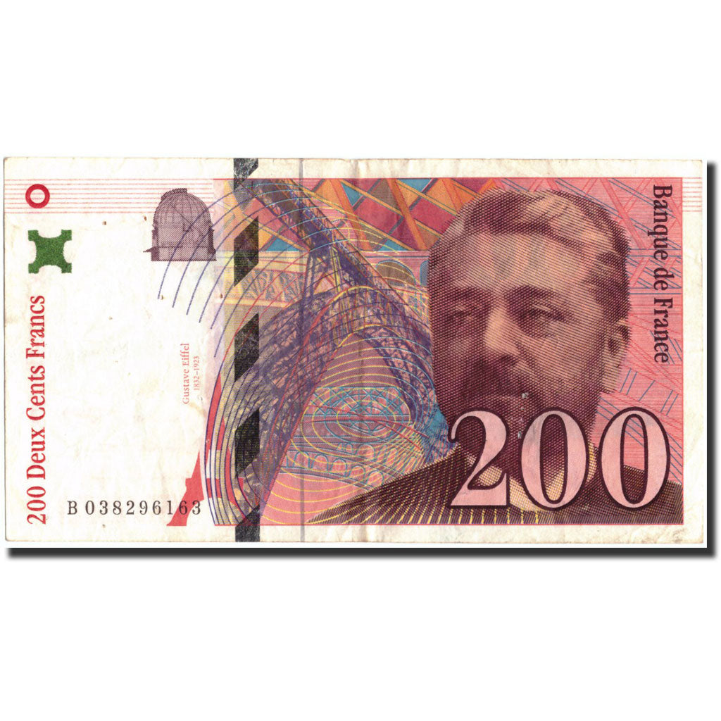 Billet, France, 200 Francs, 200 F 1995-1999 ''Eiffel'', 1996, 1996, TB