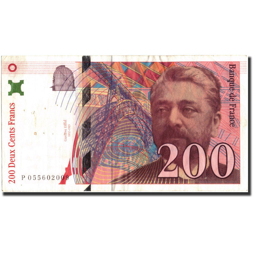 Francia, 200 Francs, 200 F 1995-1999 ''Eiffel'', 1997, KM:159b, 1997, BC