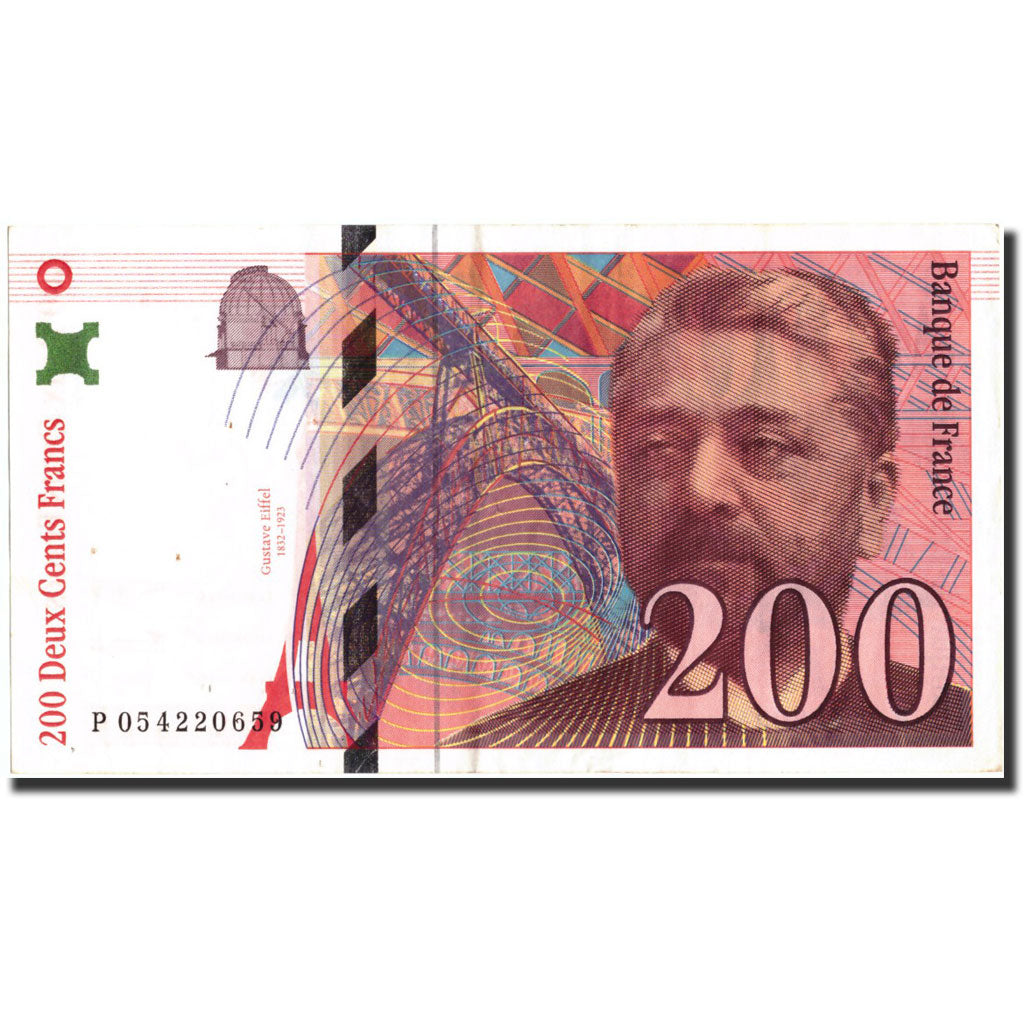 Frankreich, 200 Francs, 200 F 1995-1999 ''Eiffel'', 1997, KM:159b, 1997, SS