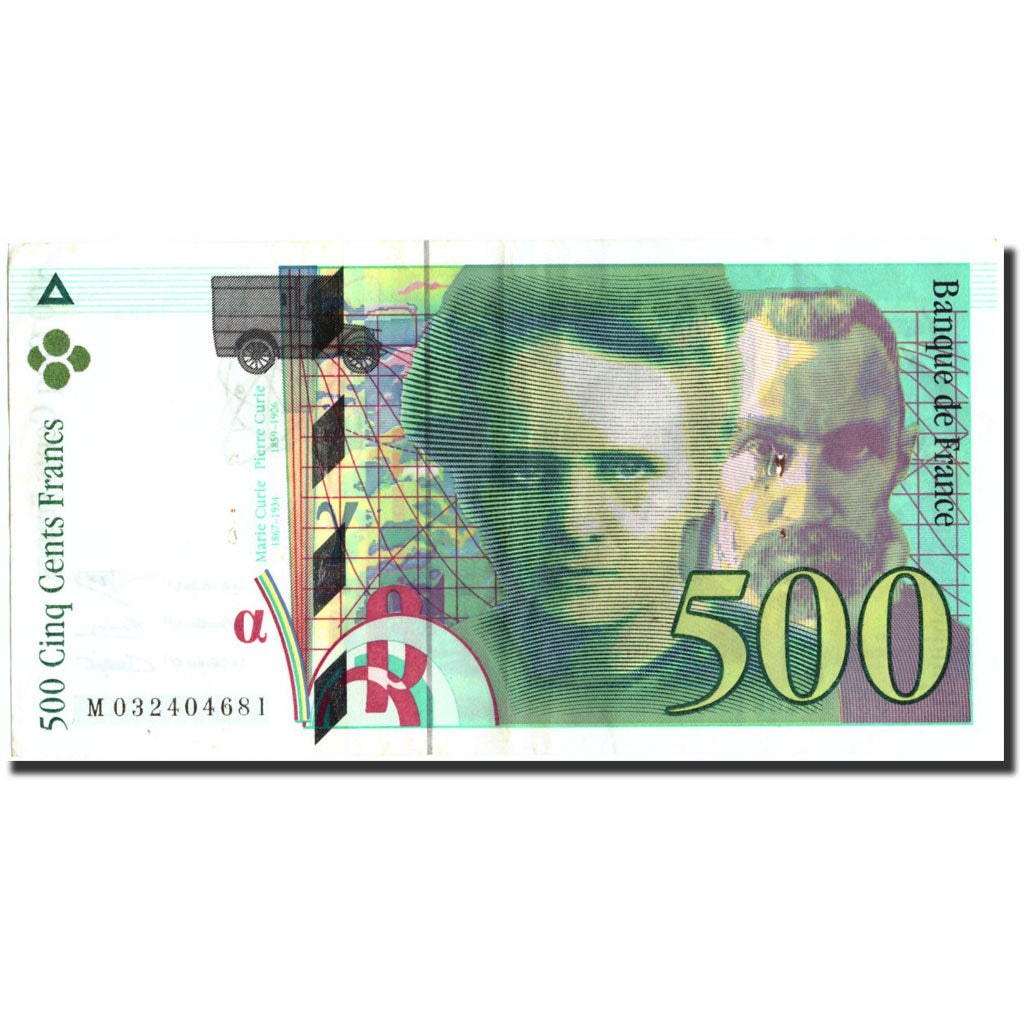 Frankreich, 500 Francs, 500 F 1994-2000 ''Pierre et Marie Curie'', 1995