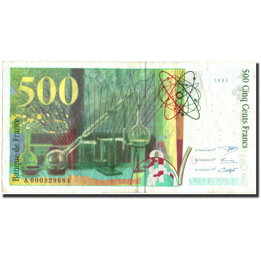 Frankreich, 500 Francs, 500 F 1994-2000 ''Pierre et Marie Curie'', 1994