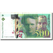 Banknote, France, 500 Francs, 500 F 1994-2000 ''Pierre et Marie Curie'', 1994