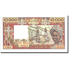 West African States, 10,000 Francs, Undated (1977-92), KM:109Ak, UNZ