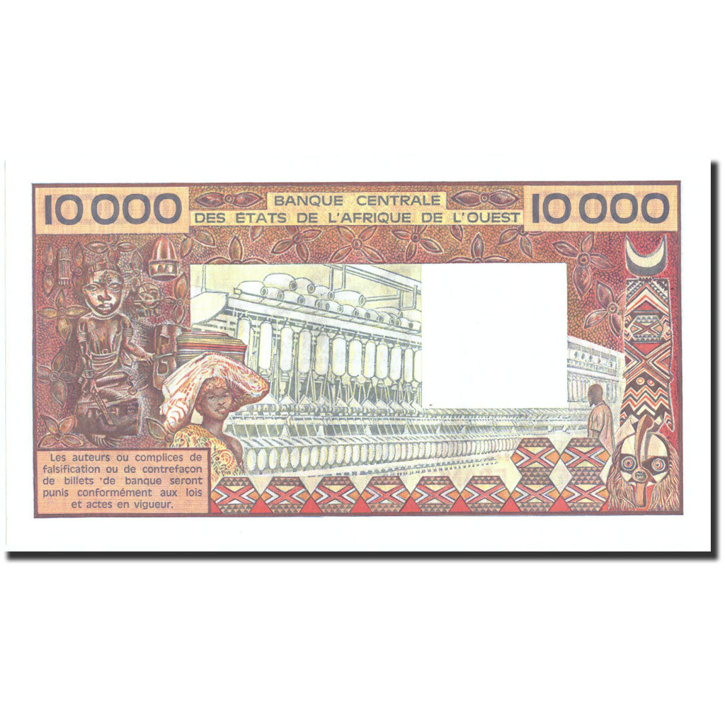West African States, 10,000 Francs, Undated (1977-92), KM:109Ak, UNC(65-70)