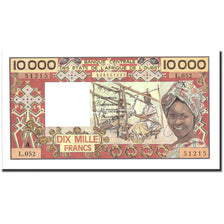 Banknote, West African States, 10,000 Francs, Undated (1977-92), Undated