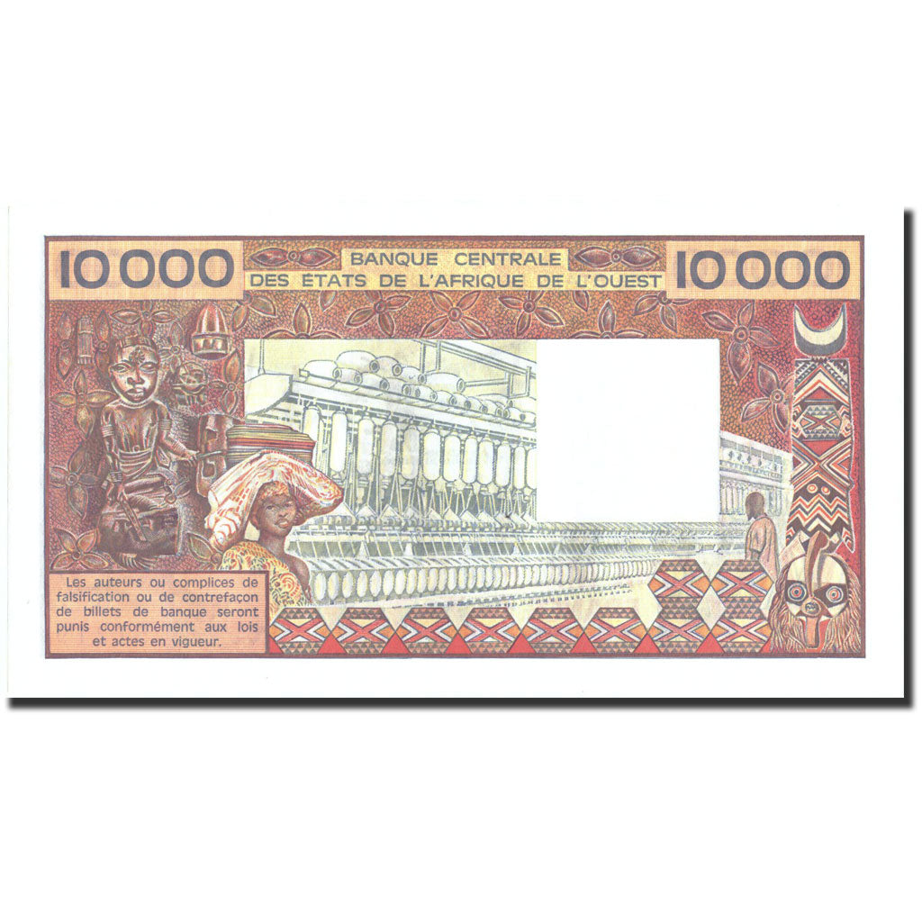 West African States, 10,000 Francs, Undated (1977-92), KM:109Ak, UNC(65-70)
