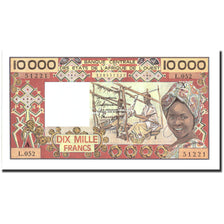 West African States, 10,000 Francs, Undated (1977-92), KM:109Ak, UNC(65-70)