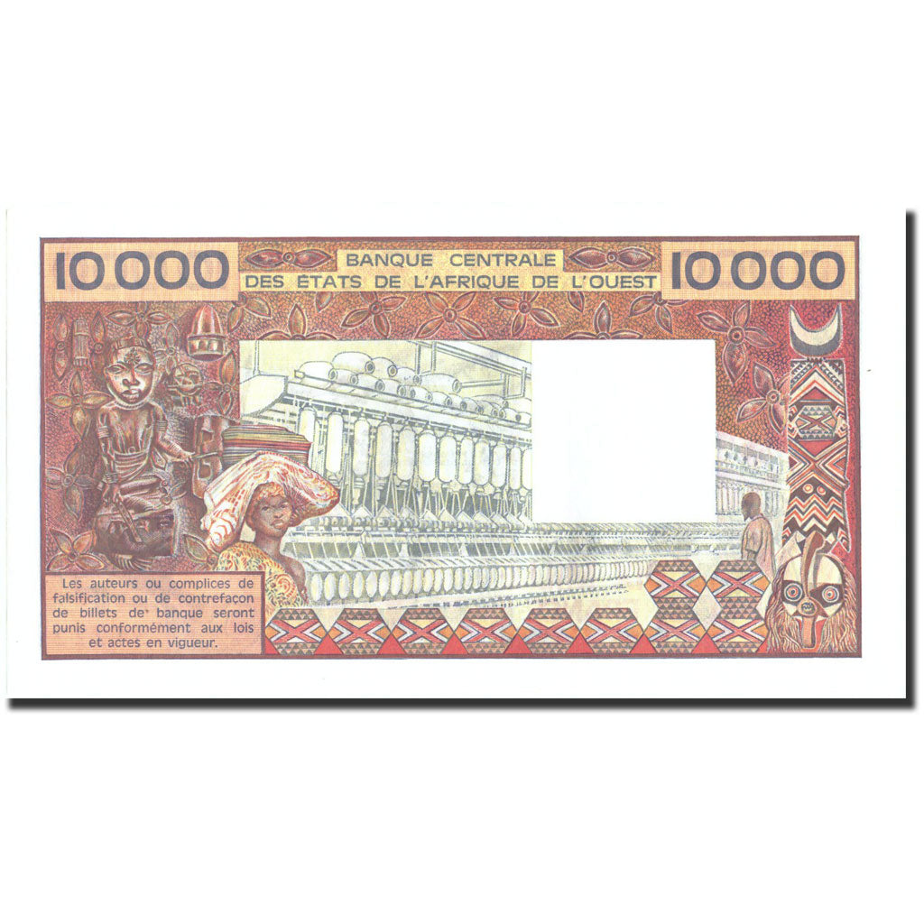 Billet, West African States, 10,000 Francs, Undated (1977-92), Undated