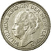 Coin, Netherlands, Wilhelmina I, 25 Cents, 1940, MS(60-62), Silver, KM:164