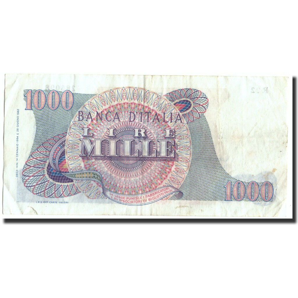 Billet, Italie, 1000 Lire, 1962, 1962-07-14, KM:96a, TB