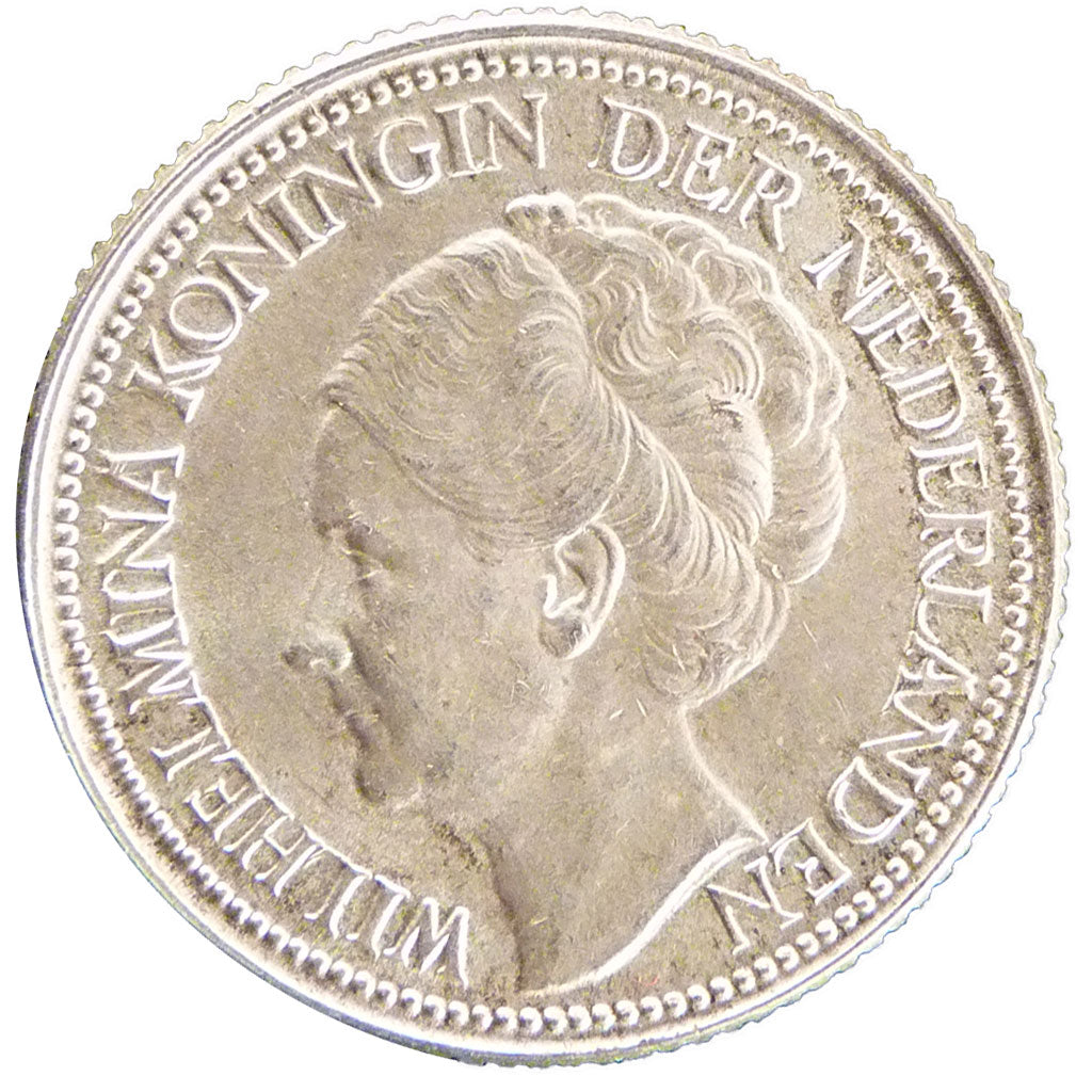 NETHERLANDS, 25 Cents, 1941, KM #164, MS(60-62), Silver, 19, 3.60