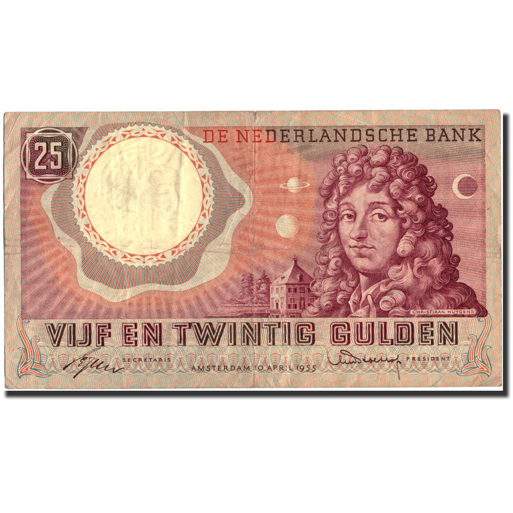 Netherlands, 25 Gulden, 1955, KM:87, 1955-04-10, VF(30-35)