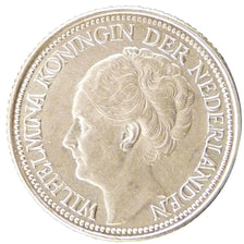 Coin, Netherlands, Wilhelmina I, 25 Cents, 1941, MS(60-62), Silver, KM:164