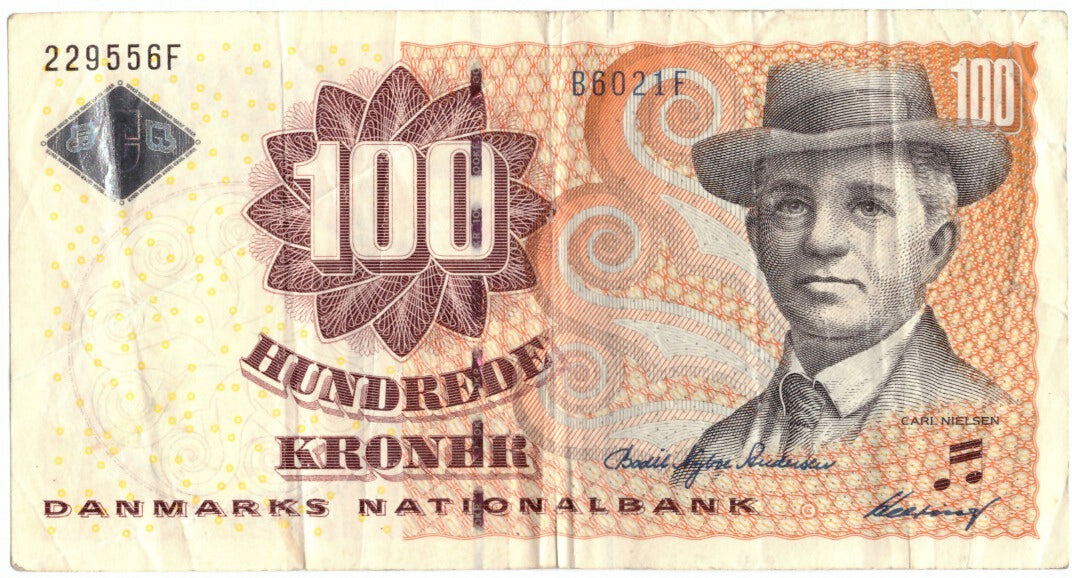 Denmark, 100 Kroner, 2002-2008, KM:61a, EF(40-45)