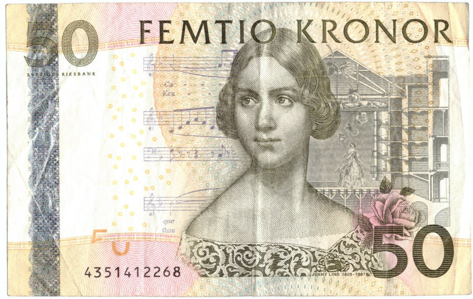 Banknote, Sweden, 50 Kronor, 1996-2003, KM:62a, VF(20-25)