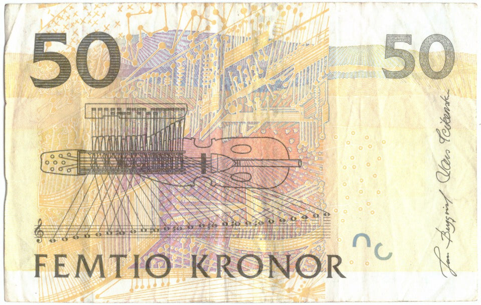 Banknote, Sweden, 50 Kronor, 1996-2003, KM:62a, VF(20-25)
