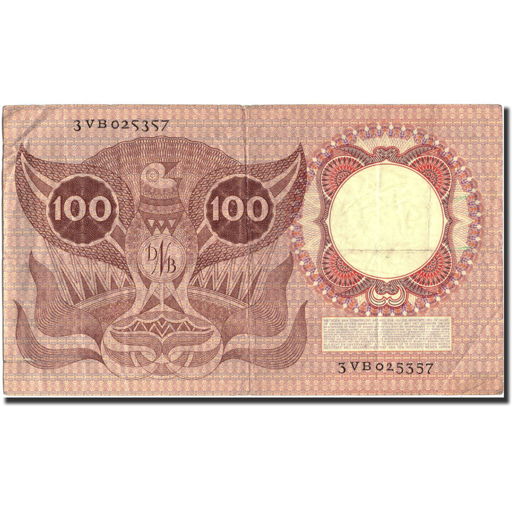 Banknote, Netherlands, 100 Gulden, 1953, 1953-02-02, KM:88, VF(20-25)