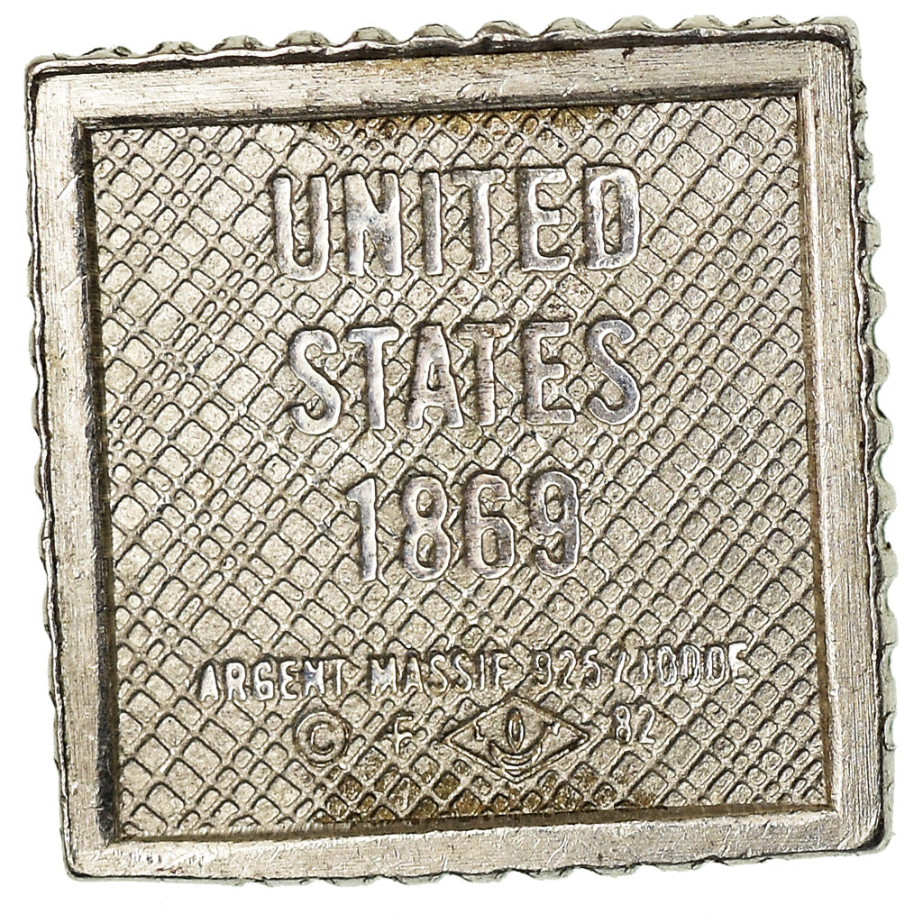 United States of America, Medal, Postage, 24 Cents, 1982, AU(55-58), Silver