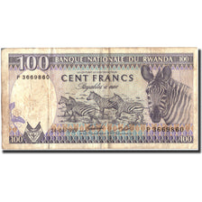 Banconote, Ruanda, 100 Francs, 1989, KM:19, 1989-04-24, MB