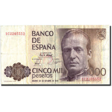 Banknote, Spain, 5000 Pesetas, 1979, 1979-10-23, KM:160, EF(40-45)