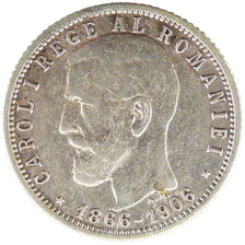 ROMANIA, Leu, 1906, KM #34, VF(30-35), Silver, 23, 4.90