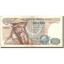Banconote, Belgio, 1000 Francs, 1973, KM:136b, 1973-01-15, MB+