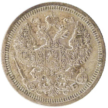 Russia, 20 Kopeks, 1908, Saint-Pétersbourg, AU(50-53), Silver, 3.70