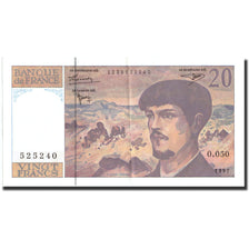 Billet, France, 20 Francs, 20 F 1980-1997 ''Debussy'', 1997, 1997, TTB+, KM:151i