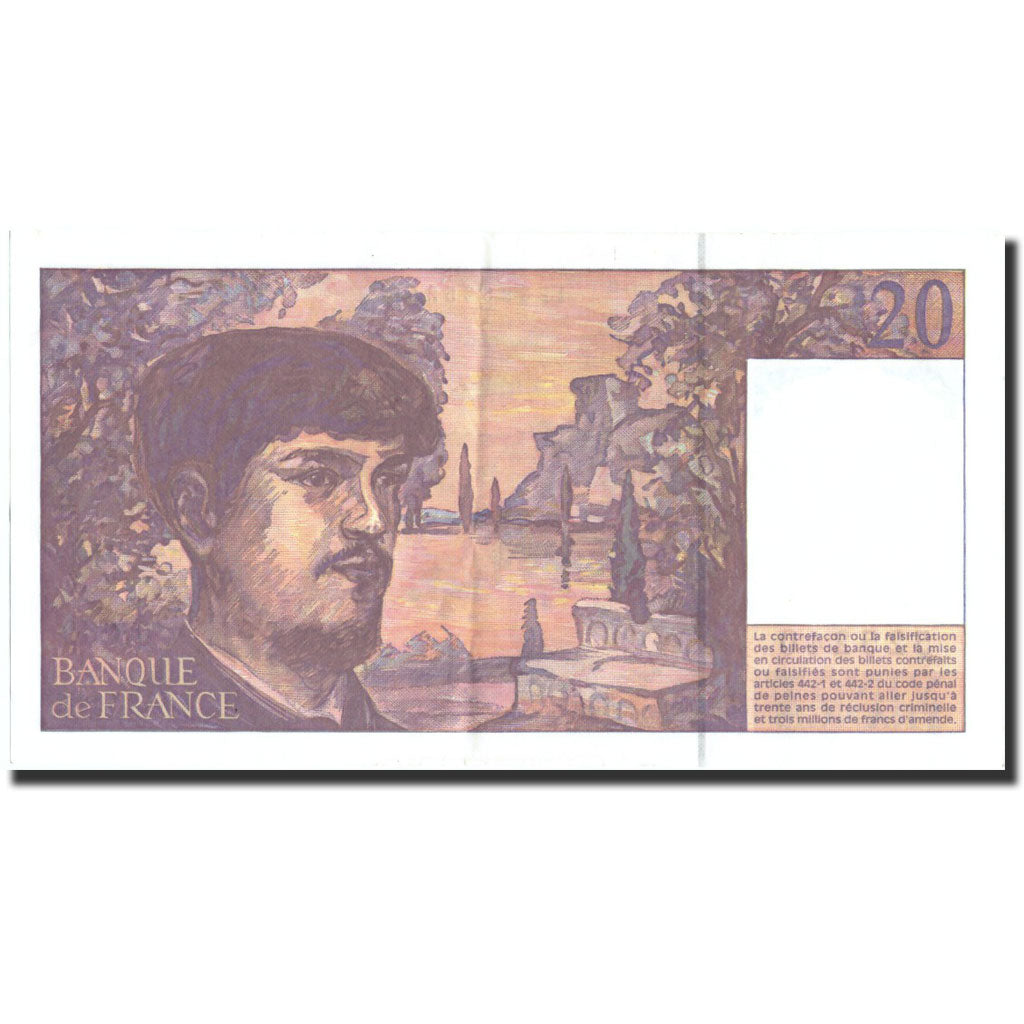 Banknote, France, 20 Francs, 20 F 1980-1997 ''Debussy'', 1997, 1997, AU(50-53)