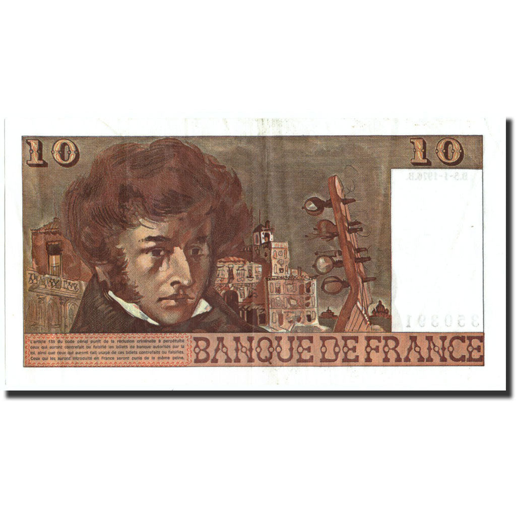 Billet, France, 10 Francs, 10 F 1972-1978 ''Berlioz'', 1976, 1976-01-05, TTB