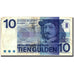 Netherlands, 10 Gulden, 1968, KM:91b, 1968-04-25, VG(8-10)