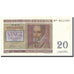 Banknote, Belgium, 20 Francs, 1950, 1950-07-01, KM:132a, UNC(63)