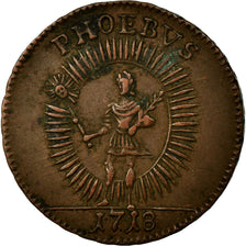 Monnaie, Suède, Carl XII, Daler, 1718, TTB+, Cuivre, KM:359