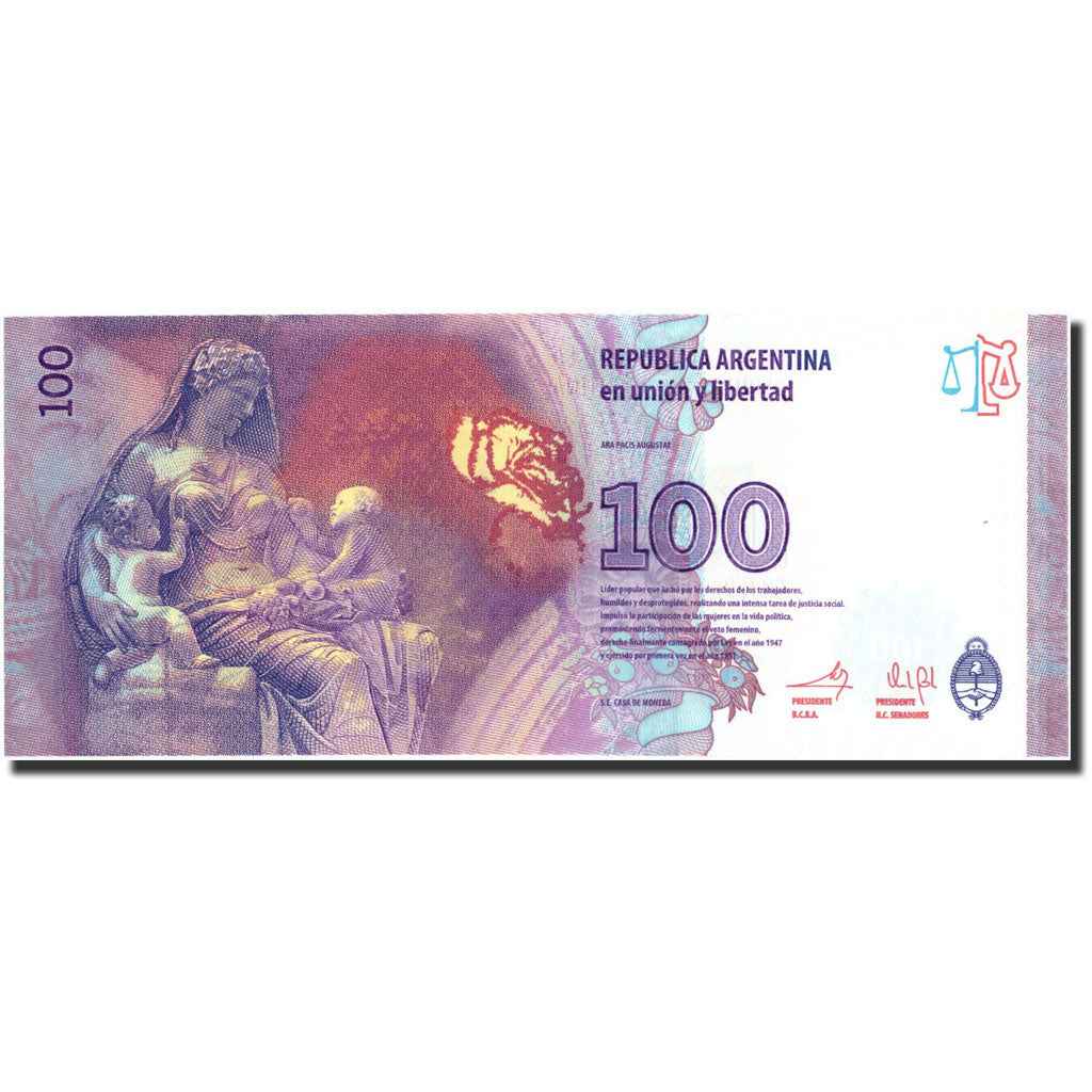 Geldschein, Argentinien, 100 Pesos, Undated (2012), Undated, KM:358b, UNZ-