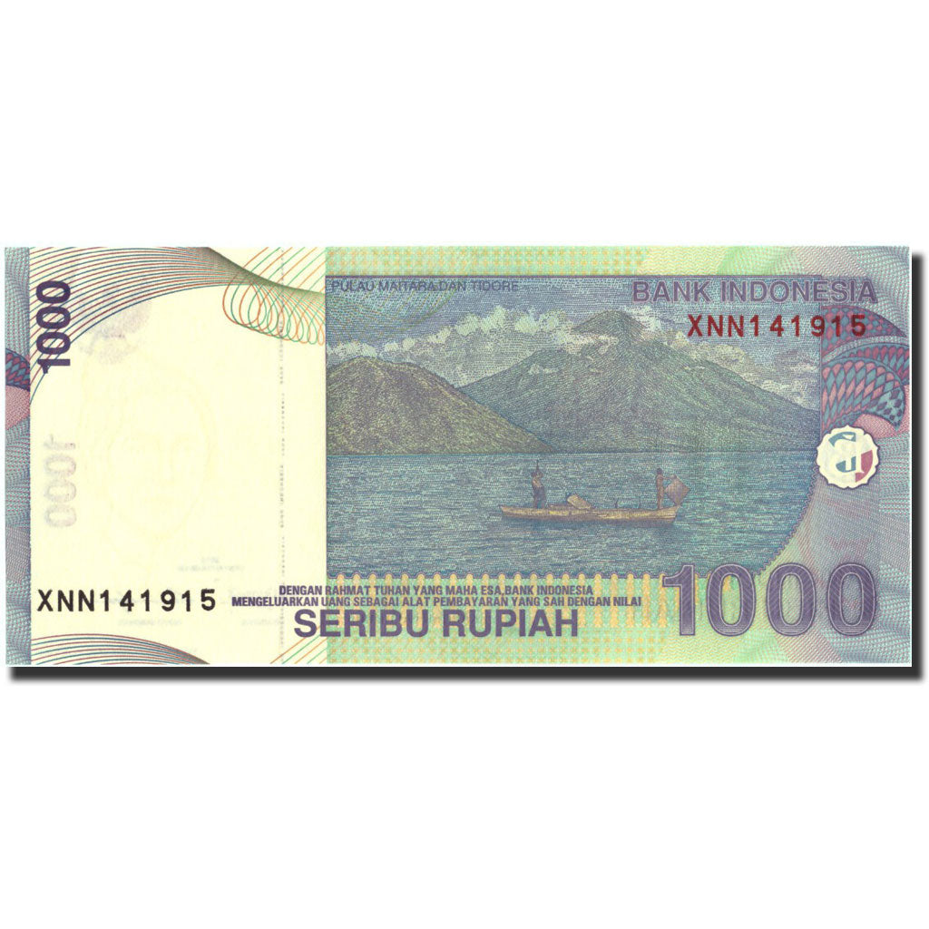 Geldschein, Indonesien, 1000 Rupiah, 2013, 2013, KM:141l, UNZ-