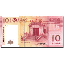 Banknote, Macau, 10 Patacas, 2013, 2013-01-01, KM:108, UNC(65-70)