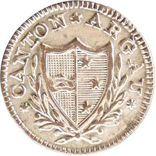 Switzerland, 2 Rappen, 1814, KM #11, AU(55-58), Billon, 1.50