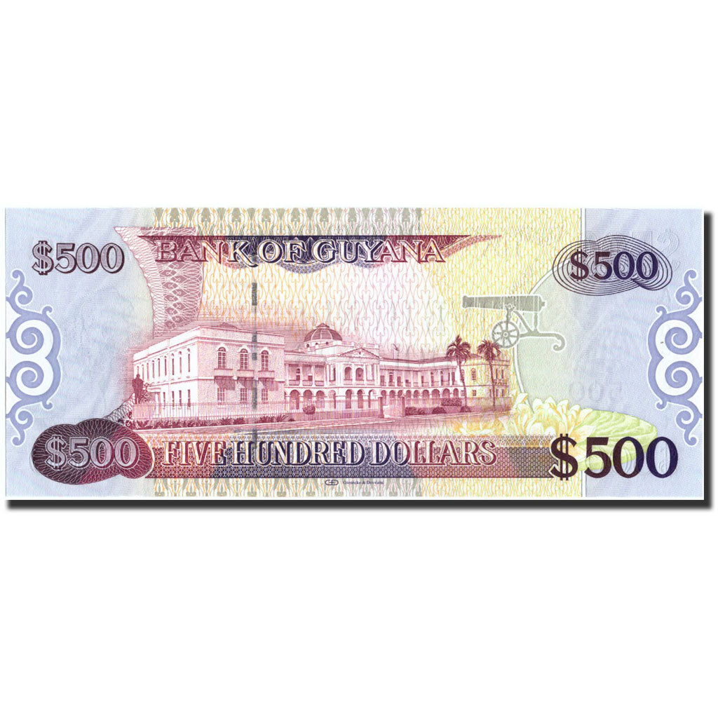 Guyana, 500 Dollars, Undated (1992), KM:29b, UNC(65-70)
